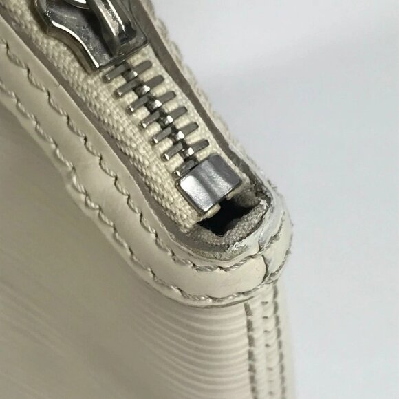 LOUIS VUITTON M4229J Epi LockitPM Tote Bag Hand Bag Epi Leather Ivoire White - Picture 15 of 16